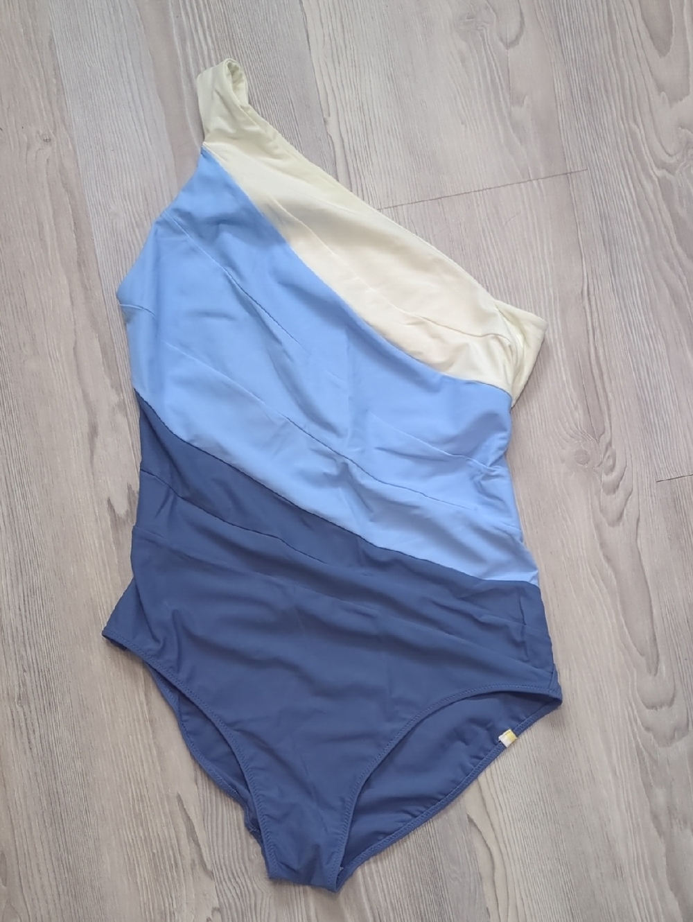 summersalt Light Blue ombre 12 One-Shoulder Swimsuit